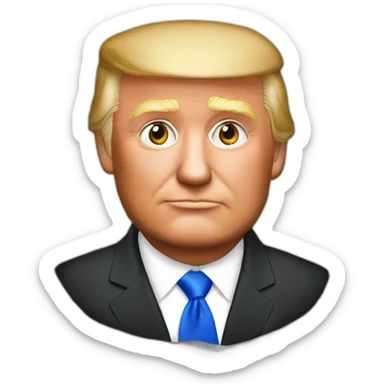 Trump at the Red square in moscow sticker