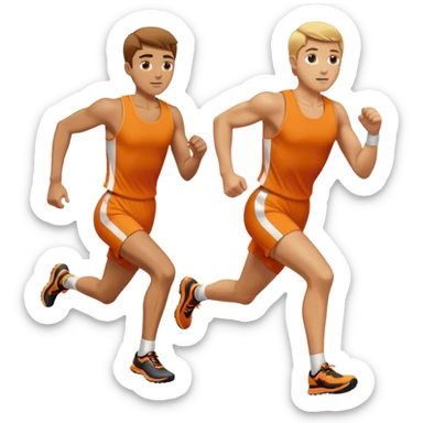 running race finish sticker