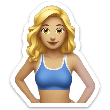 Femme maillot de bain court sticker