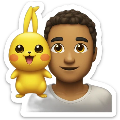 Sacha et pokachu sticker
