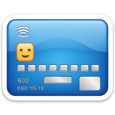 Debit card emoji sticker