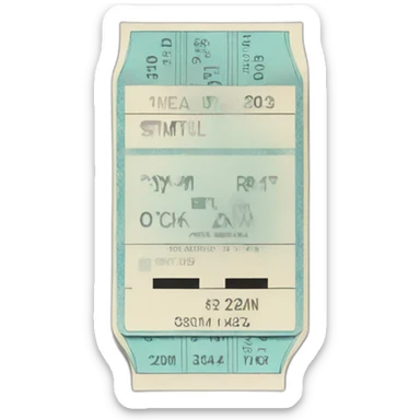 concert ticket sticker