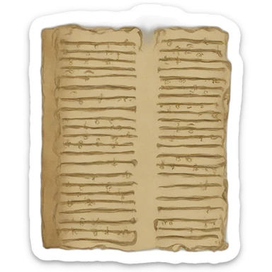 an old manuscript book cover sticker