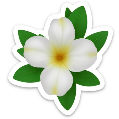 jasmins flowers with leafs sticker