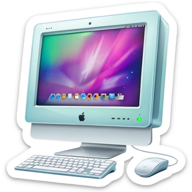 Apple iMac Y2K computer sticker