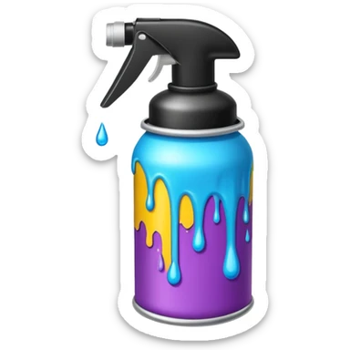 Spray paint sticker