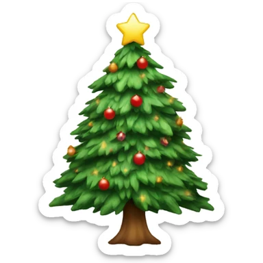 Christmas tree sticker