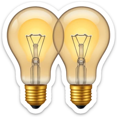 light bulbs sticker