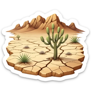 dry scenery  sticker