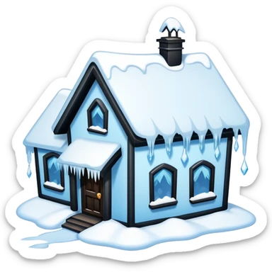 frozen houses sticker