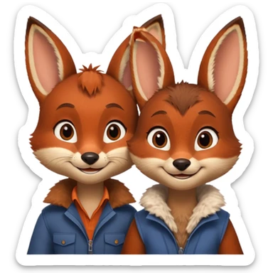 Nick and Judy sticker