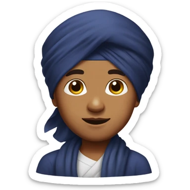 sikh boy with turban sticker