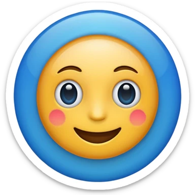 Asme el emoji de verificado en color azul sticker