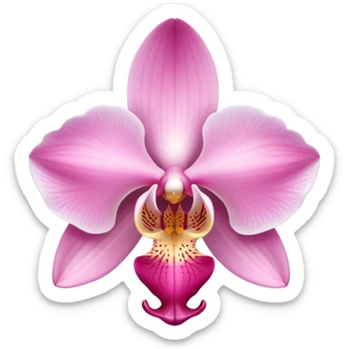 Light pink orchid sticker