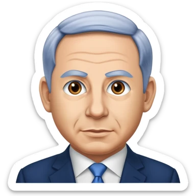 benjamin netanyahu full high  sticker
