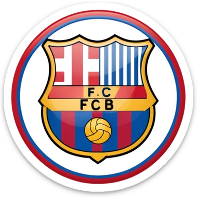 Barcelona football club logo  sticker