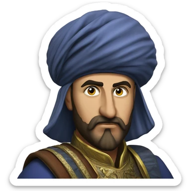  ottoman janissary photorealistic serious sticker