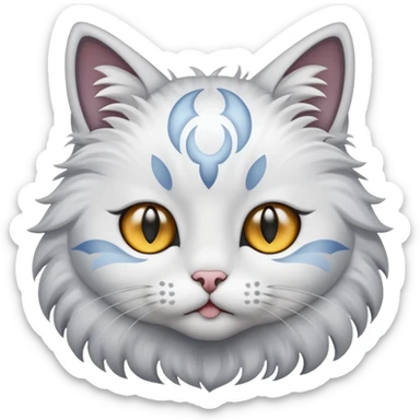 Cat with star eyes sticker