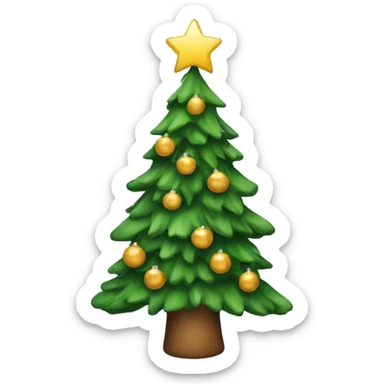 Christmas tree sticker