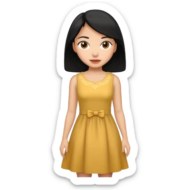 Dormir cabelo preto pele morena clara mulher sticker