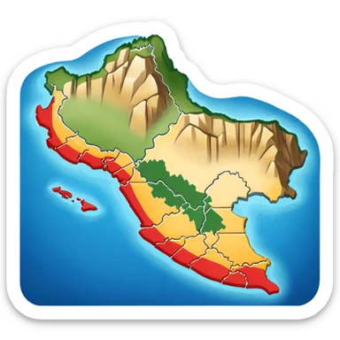 I want that you generate a correctly Peru map sticker