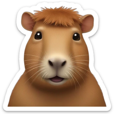 animatronic capybara sticker
