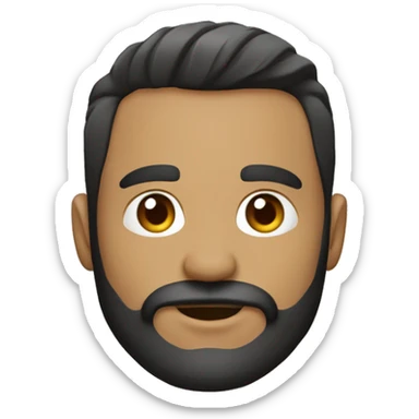 Corte de cabello de hombre “fade” con barba sticker