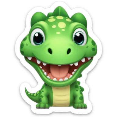 pijama dino sticker