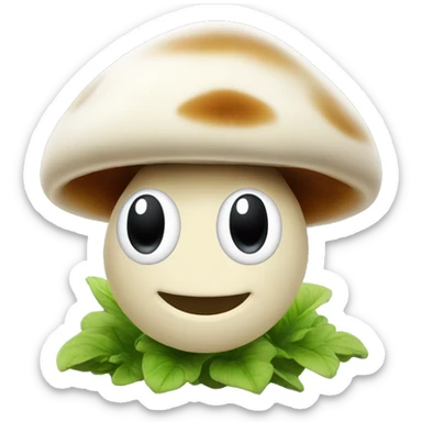 Mushroom Trip Smiley Fac sticker