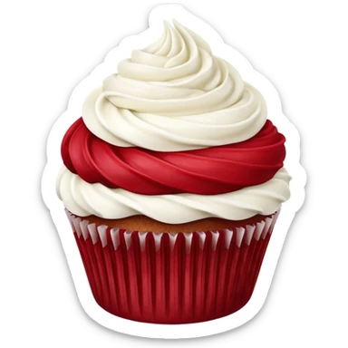 Red velvet cupcake  sticker