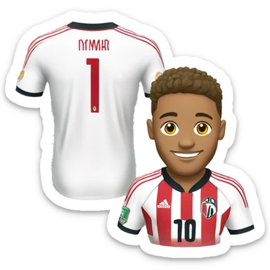 Neymar com a camisa do sao paulo sticker