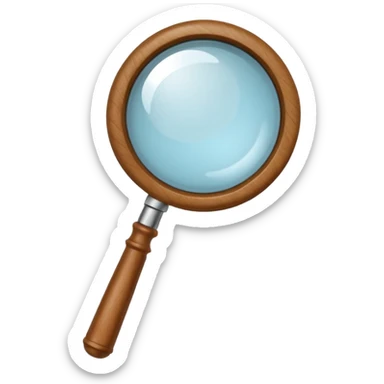 Magnifying glass emoji sticker