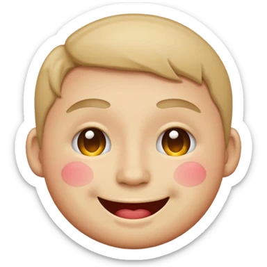 drunk round emoji face sticker