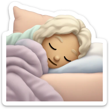 Pastel sleep sticker