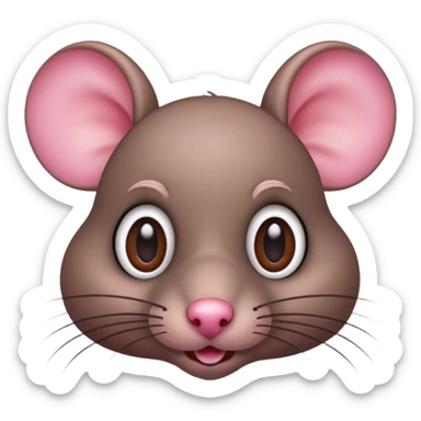 Big eyes rat sticker