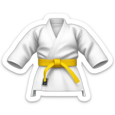 Karateka Yellow belt sticker