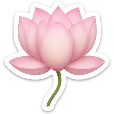 Lotus flower heart  sticker