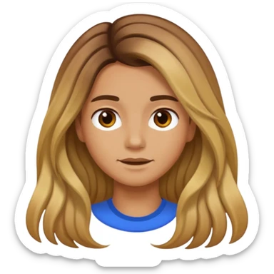 person living in desert just face, hair showing, different hair colors sticker