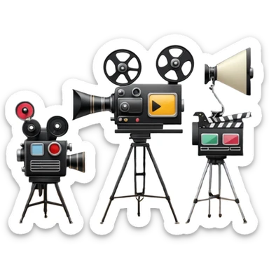film making studio sticker