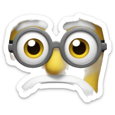 minion-with-white-hair sticker