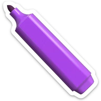 Purple marker sticker