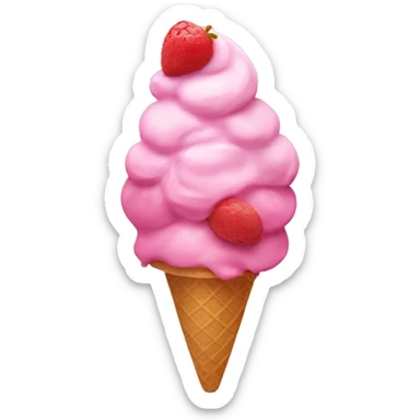 Summer ice cream sticker