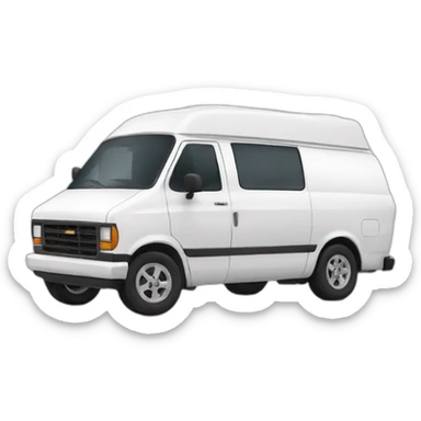 white astro van sticker