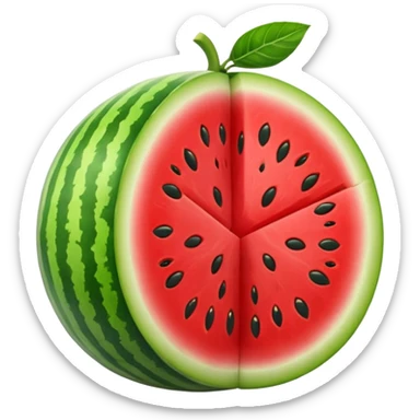 whole watermelon sticker