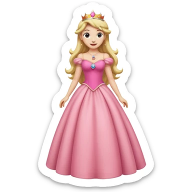 Princess Peach full body  sticker