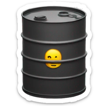 oil barrel sticker