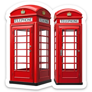 London telephone box sticker