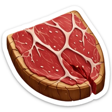 meat red sticker