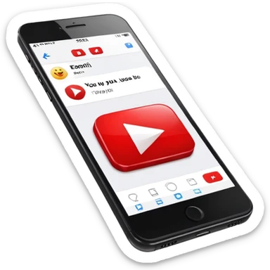 generate a youtube logo emoji sticker