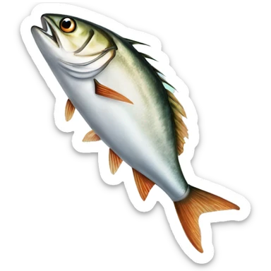 a single mackerel fish sticker